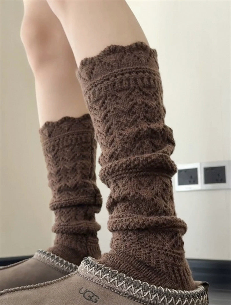 Elegant Hollow Out Crochet Mid-Calf Socks 6W8FSO709