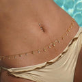 Trendy Gold Plated Small Fish Tassel Waist Belt 8ZA6JBC58L
