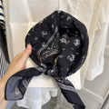 Chic Floral Print Square Silk Scarf 6W6NSI189