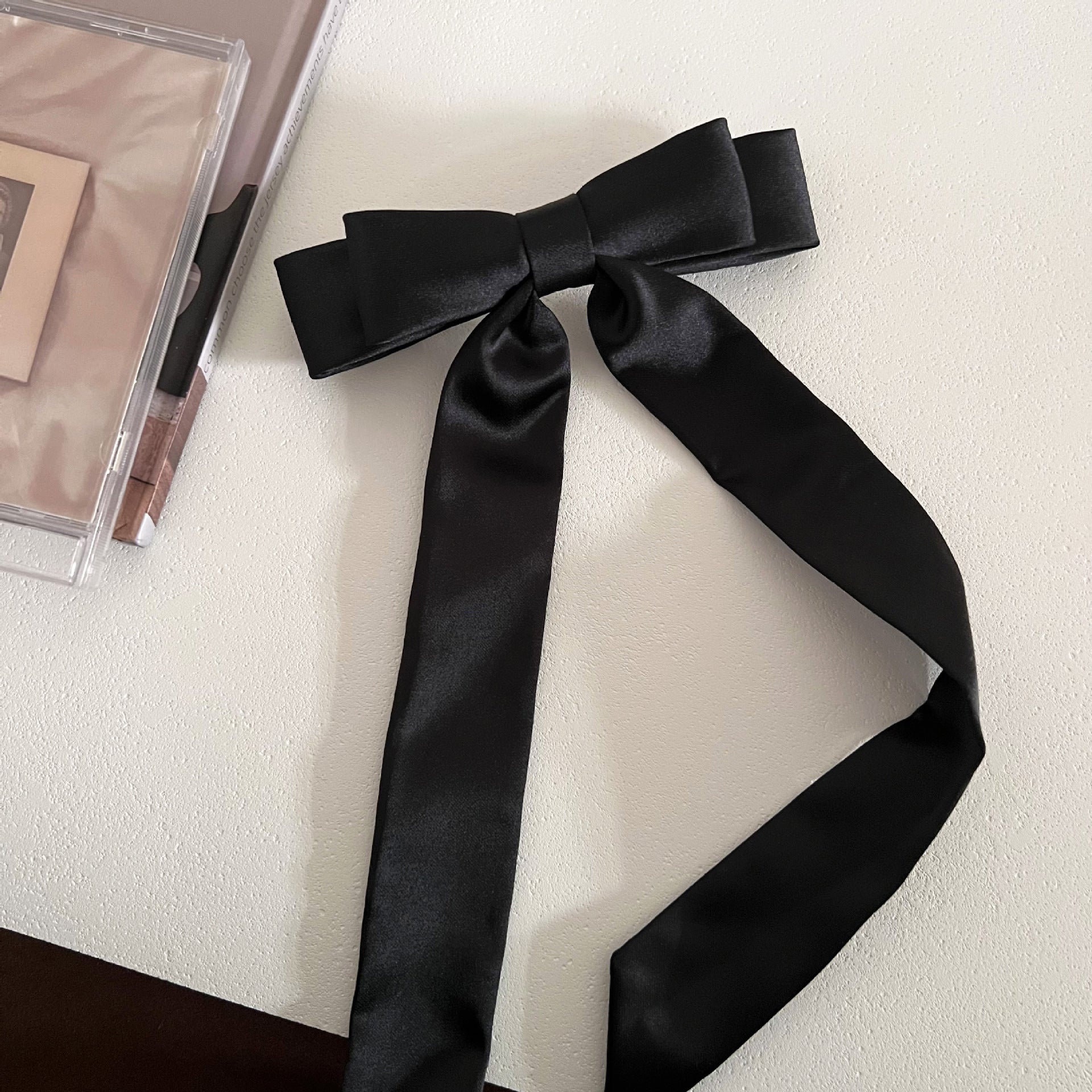 Sweet Solid Color Satin 3D Bowknot Hair Clips 6W6HCP1230