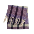 Faux Mohair Plaid Scarf - DippedShop Wholesale - #8547