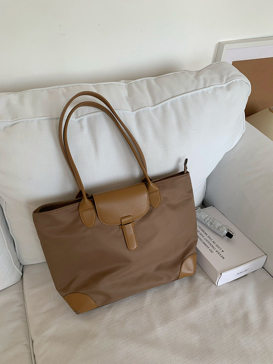 Nylon Tote Shoulder Bag - DippedShop Wholesale - #3443
