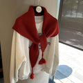 Knit Triangle Scarf Shawl - DippedShop Wholesale - #0947
