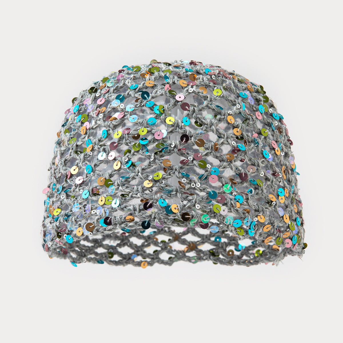 Sparkly Sequin Hollow Out Crochet Slouchy Hat MK2CK6W6HAT67