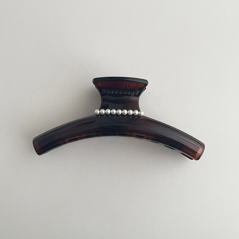 Eleagnt Pearl Large Acetate Hair Claw MK2PPIM6W6HCP1263