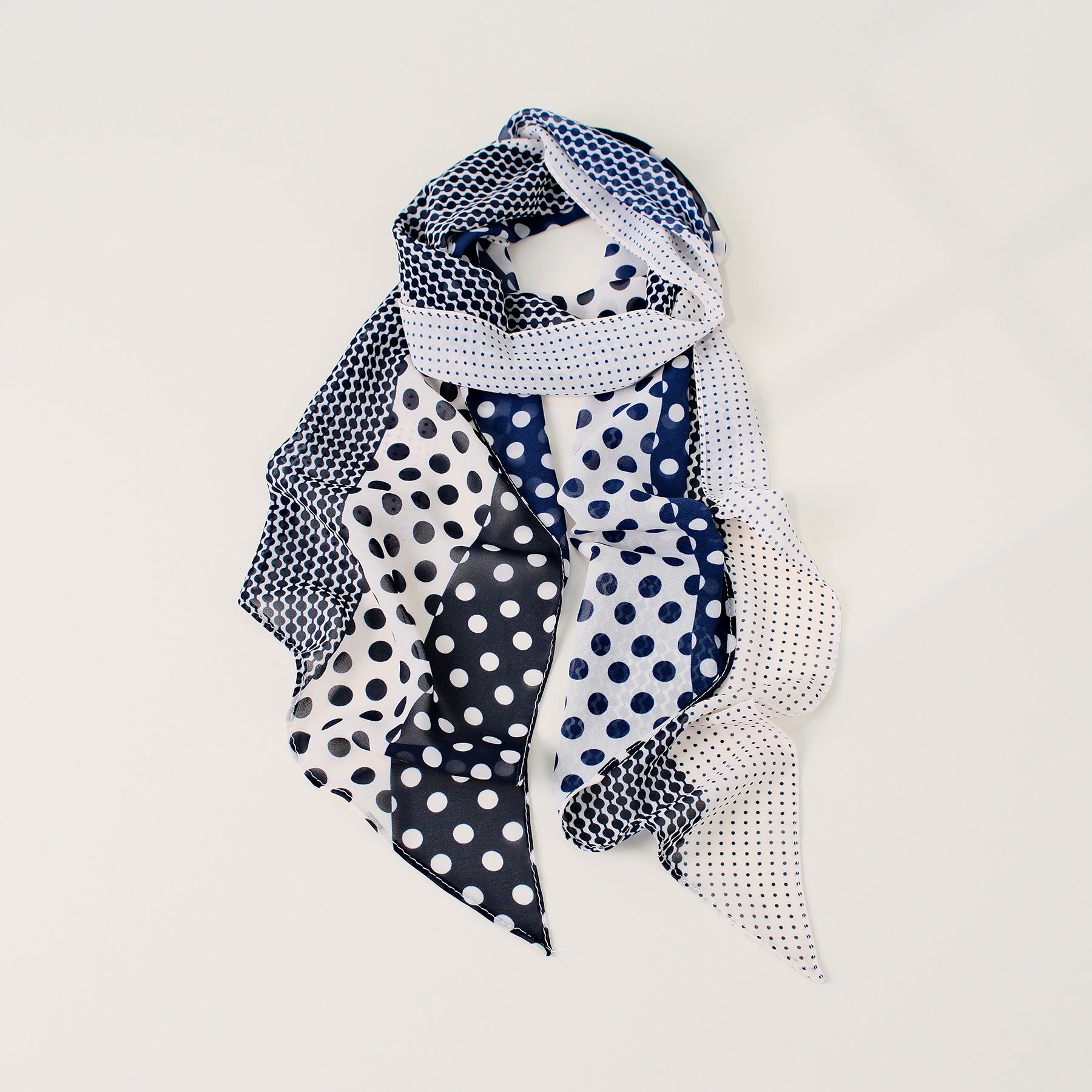Color Block Plaid Print Silk Scarf 6W6NSI222
