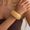 Punk Style Studded Wooden Wide - DippedShop Wholesale - #2883