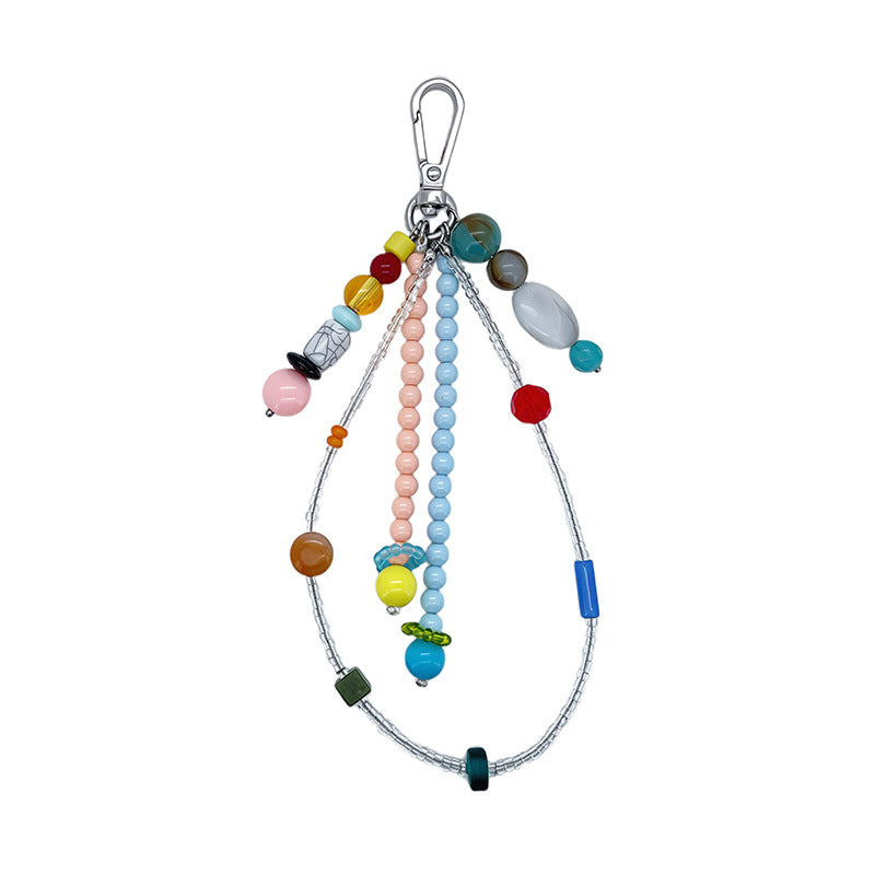 Colorful Bead Tassel Keychain - DippedShop Wholesale - #1827