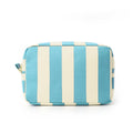 Simple Color Block Striped Portable Cosmetic Bag MK2BLW6C5CO24