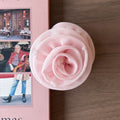 Elegant Pink Rose Flower Pearl Hair Claw 6W6HCP1252