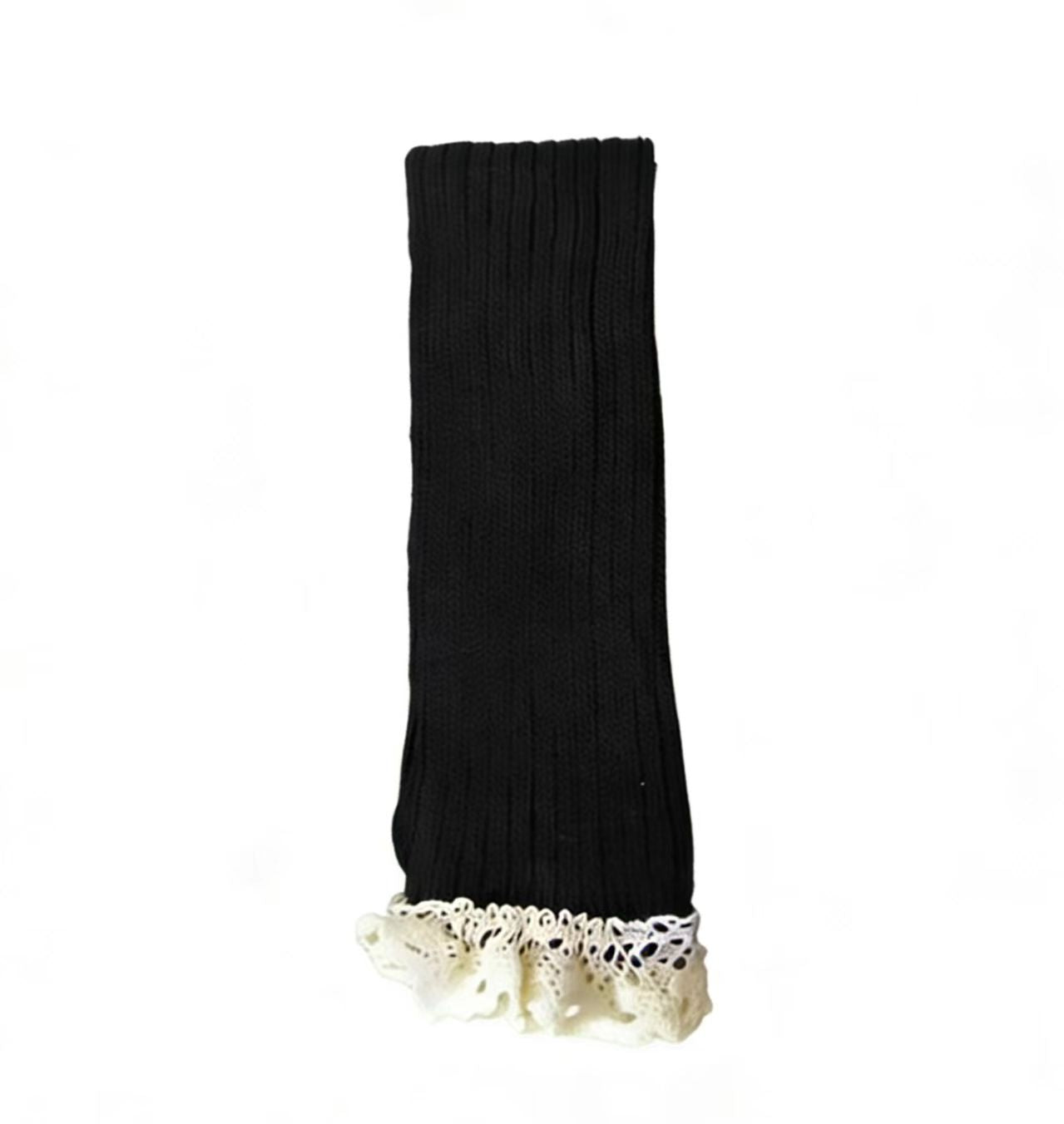 Sweet Lace Trim Chunky Knit Crew Socks 6W8FSO757