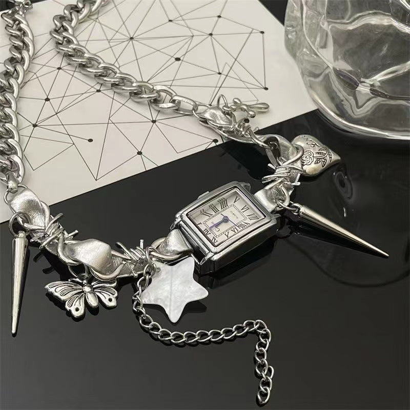 Choker Watch Necklace - DippedShop Wholesale - #0227