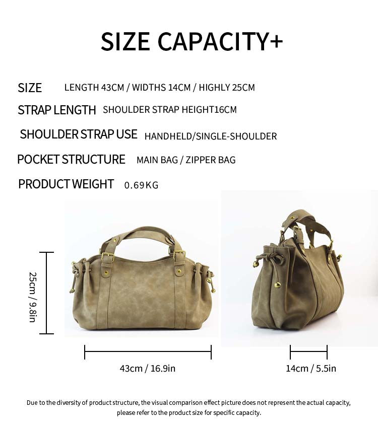 Distressed Ruched Casual Versatile Multi Color Dumpling Bag 6W10BBG1874