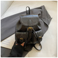 Vintage PU Flap Drawstring Backpack 6S10BBG1457