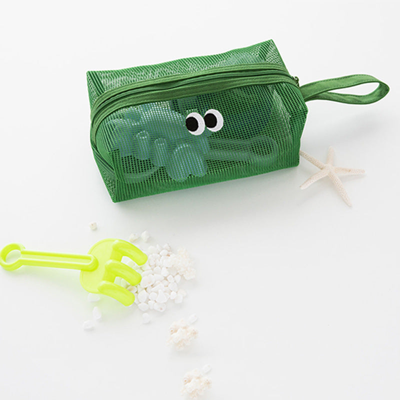 Cute Eye Embroidery Mesh Hollow Makeup Bag MK2BW6S10BOB119