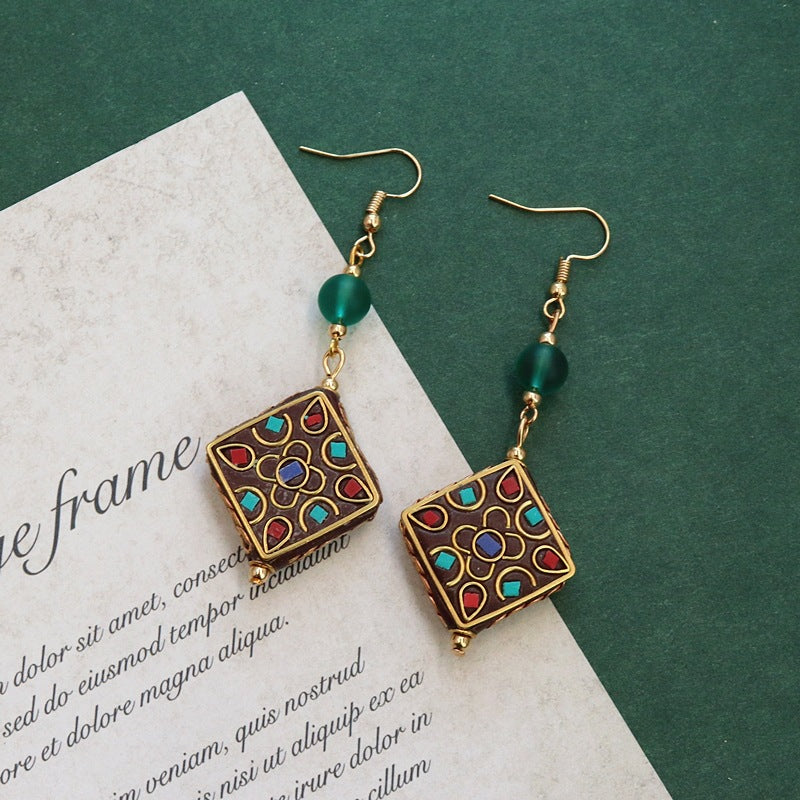Bohemian Tassel Drop Earrings - DippedShop Wholesale - #2067