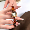 Minimalist Square Quartz Bangle Bracelet Wrist Watch MK2SSAS6W6JWA10