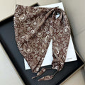 Chic Cashew Print Triangle Silk Scarf 6W6NSI242