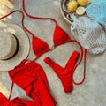 Solid Drawstring Swimwear - DippedShop Wholesale - #4339