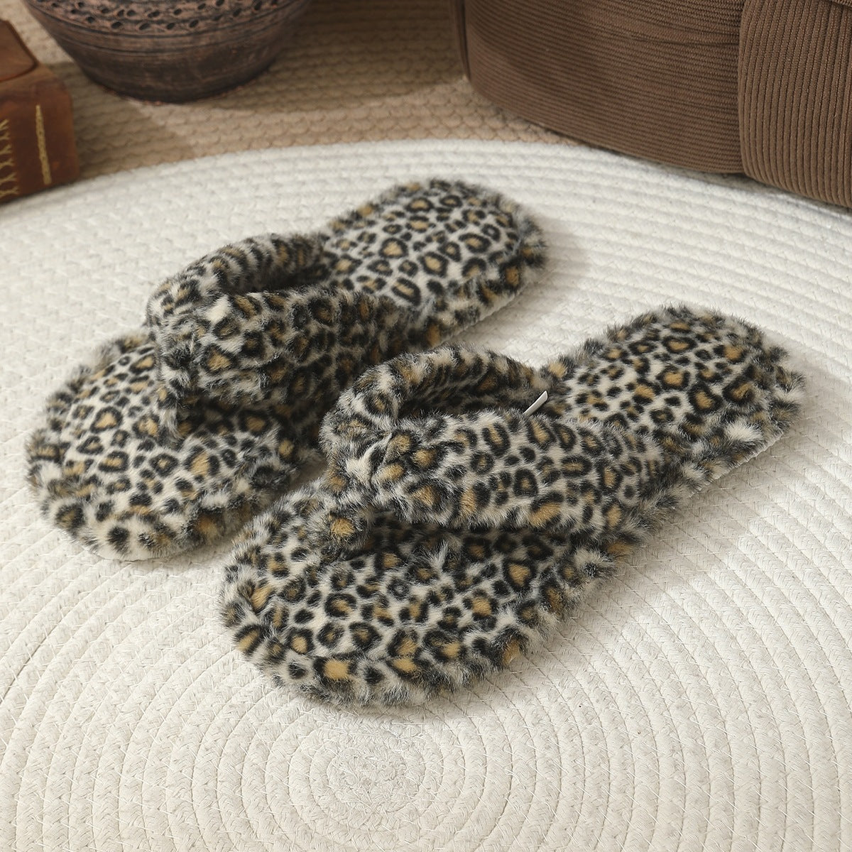 Plush Flat Flip Flops - DippedShop Wholesale - #5411