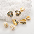 Shell C-Shaped Stud Earrings - DippedShop Wholesale - #6563