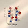 Trendy Glitter Star Pendant Dangle Earring 8ZA6JER189L