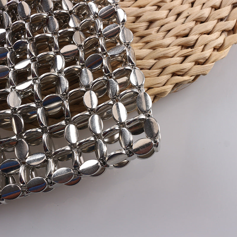 Hollow Out Beaded Handbag - DippedShop Wholesale - #6451
