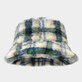 Casual Fluffy Color Contrast Warm Bucket Hat 6W6HAT531