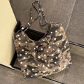 Casual Star Print Camouflage Canvas Tote Bag 6W10BBG1990
