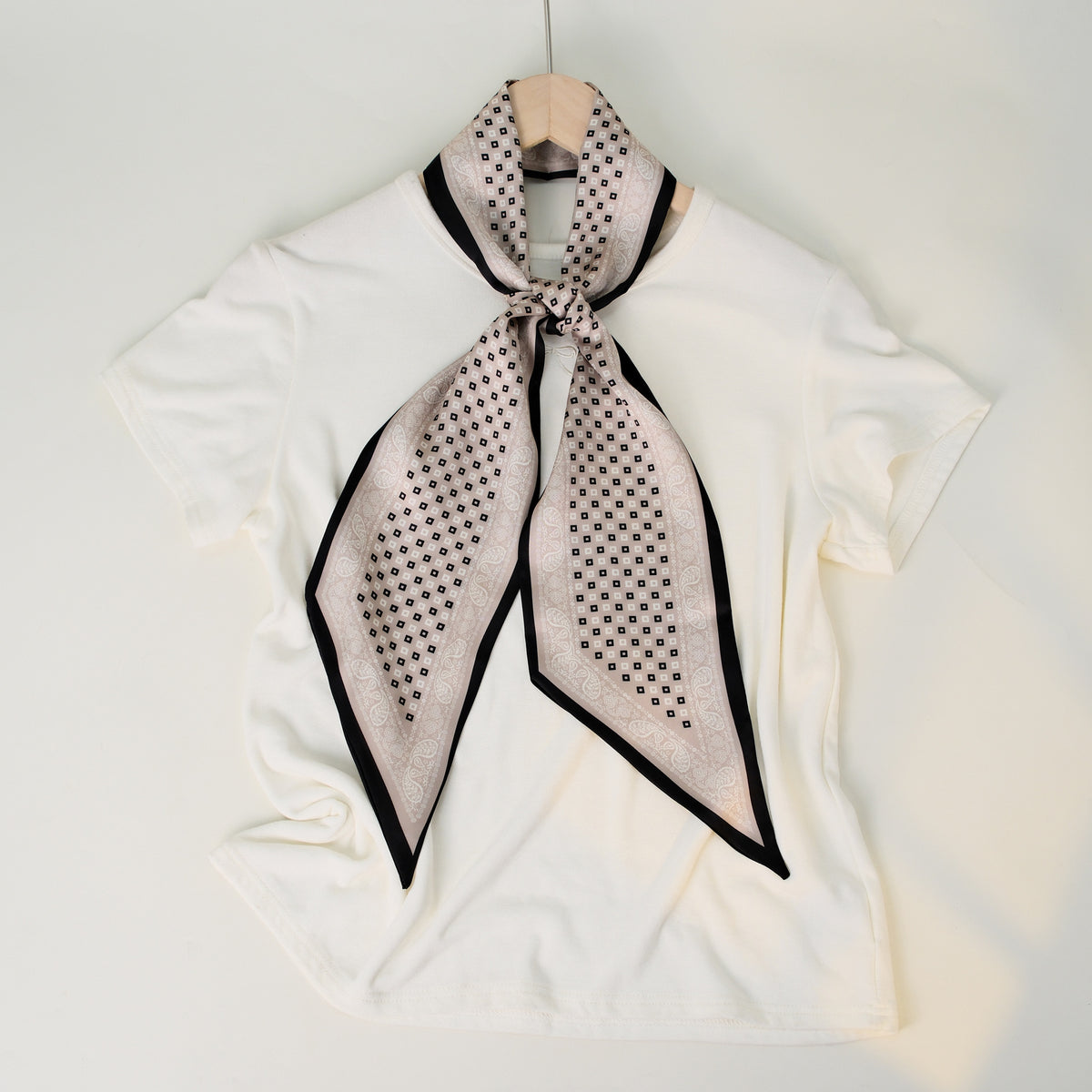 Striped Silk Scarf - DippedShop Wholesale - #5587