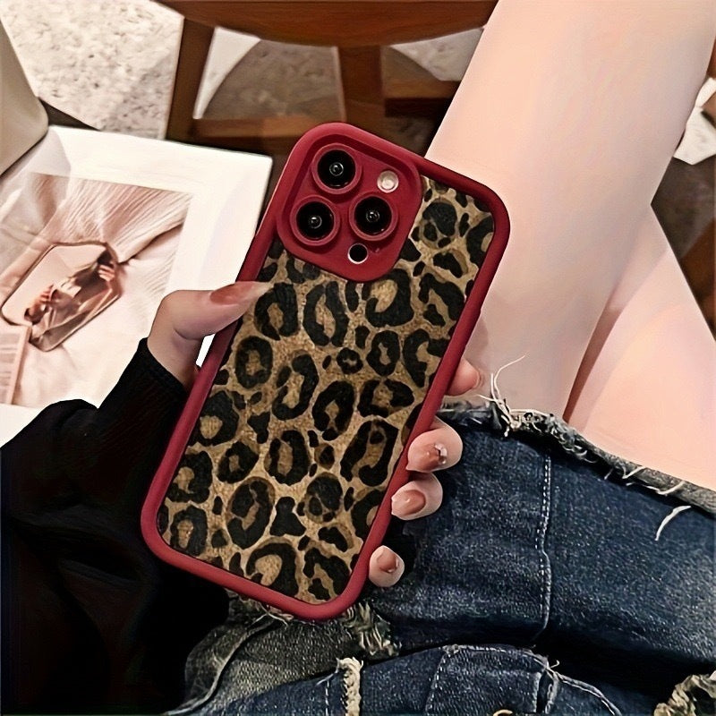 Leopard Print Shockproof Protection Phone Case for iPhone 6Z13HPC205