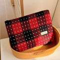 Vintage Plaid Makeup Bag - DippedShop Wholesale - #2035