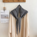 Trendy Solid Color Knit Shawl Triangle Scarf 6W6NSC102