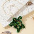 Creative Handmade Bead Rhinestones Tortoise Pendant Keychain 6W10BBC790