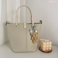 Sweet Pearl Rabbit Metal Bowknot Pendant Bag Charm 6W10BBC421