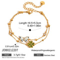 Zircon Flowers Charm Stainless - DippedShop Wholesale - #1683