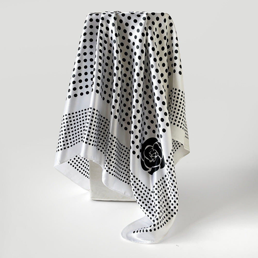 Trendy Polka Dot Versatile Shawl Head Scarf MK2BW6W6NSI30