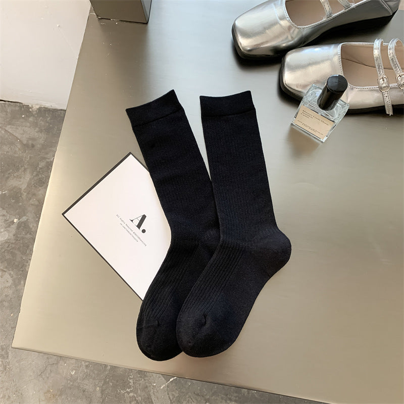 Ribbed Crew Socks - DippedShop Wholesale - #3683