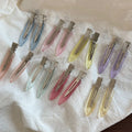 Cute Translucent Seamless Non Bend Hair Clip 6W6HCP1255