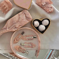 Trendy Marble Texture Flower Rhinestones Hair Clip 8AS6HCP381L