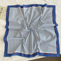 Vintage Striped Polka Dots Print Silk Scarf MK2BLW6W6NSI75