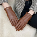 Leather Fleece Lined Gloves - DippedShop Wholesale - #9427