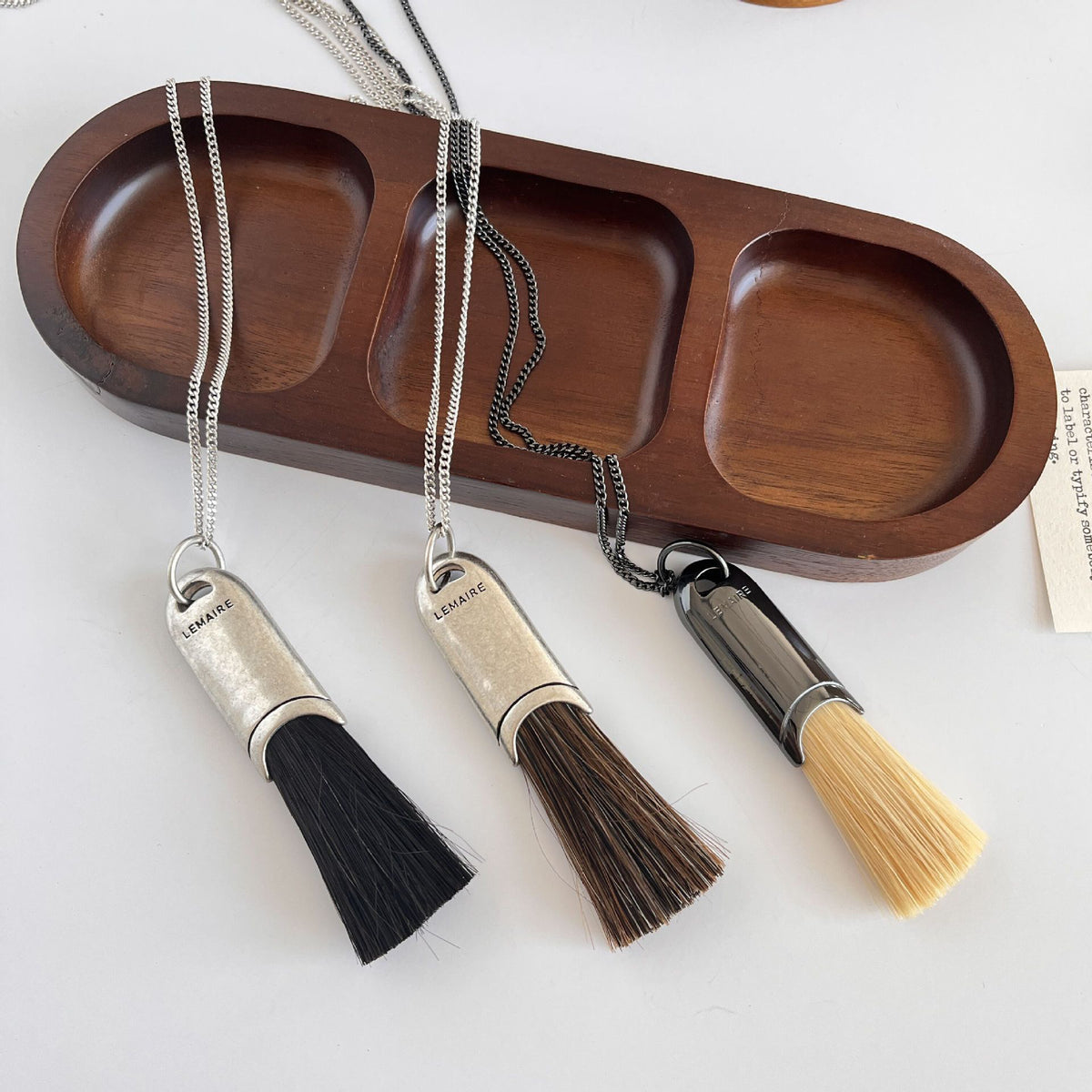 Minimalist Brush Tassel Long Pendant Sweater Necklace 6W6JNC1060