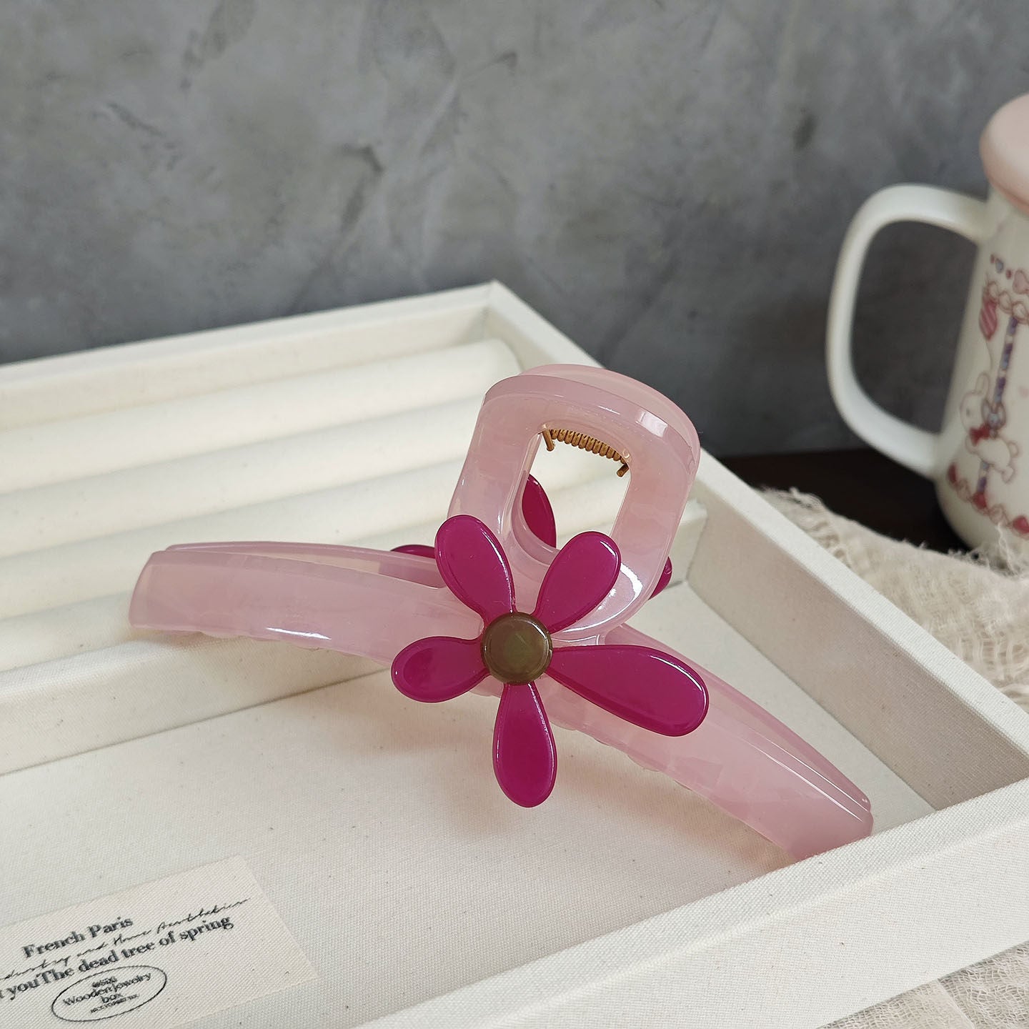 Fresh Big Flower Large Acetate Hair Claw 8AS6HCP277L