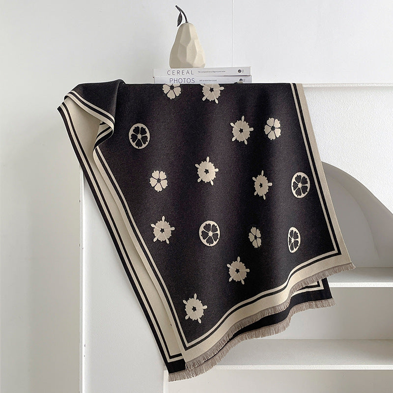 Jacquard Shawl Scarf - DippedShop Wholesale - #9763