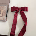 Sweet Solid Color Satin 3D Bowknot Hair Clips 6W6HCP1230