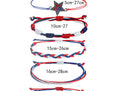 Stylish Rope Braided USA Flag Bracelet Set 8ZA6JBR129T