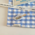Blue Plaid Hair Clip - DippedShop Wholesale - #8323