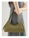 Minimalist Solid Color Knot PU Underarm Bag 6W10BBG1382