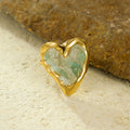 Elegant Crystal Heart Gold Pla - DippedShop Wholesale - #0147
